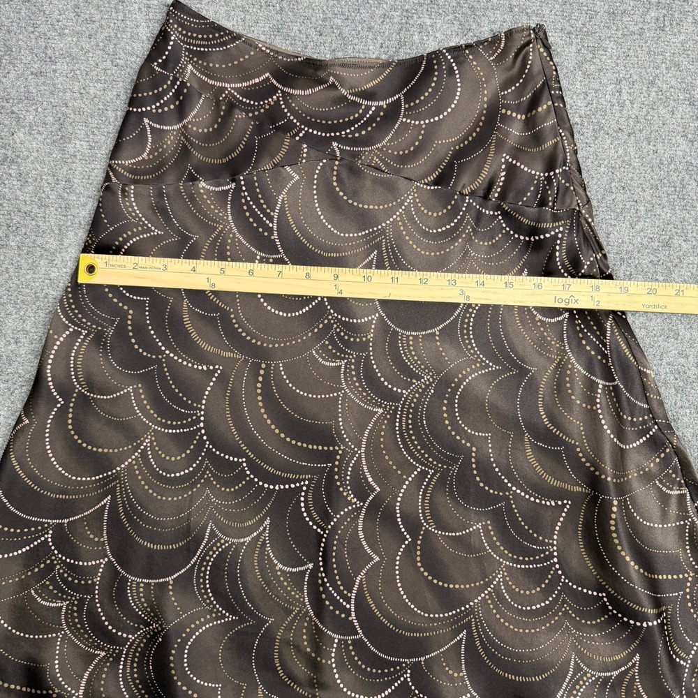 Vintage Nougat London 100% Silk Midi Skirt Whimsigoth 90s Fairygrunge Size Small - Picture 7 of 8